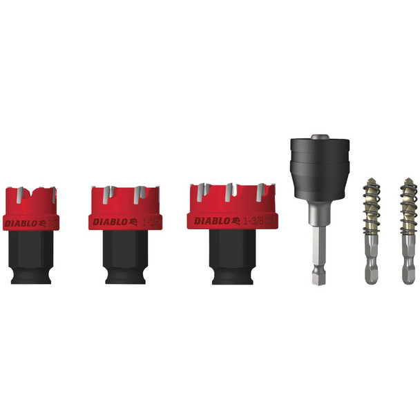 Diablo Steel Demon Carbide Teeth Hole Cutter Set (6-Piece) DHS06CFS