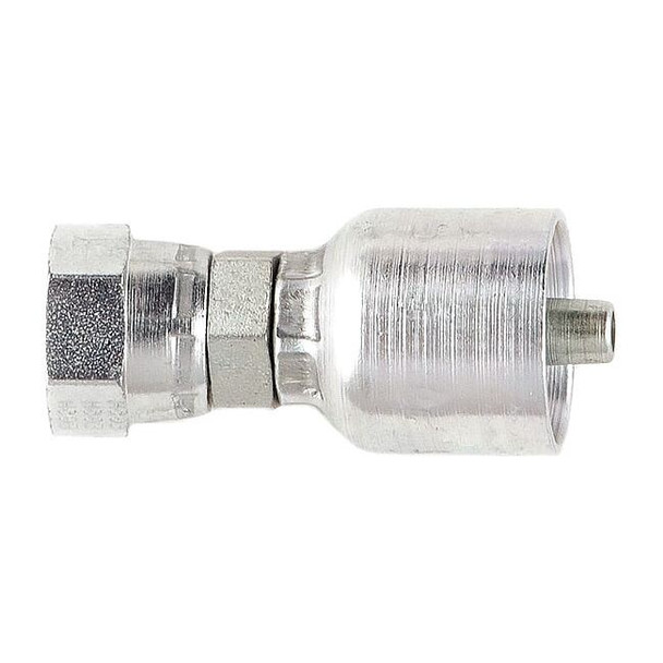 Parker Crimp Fitting,1/4" I.D.,1/4",F,NPSM 10743-4-4