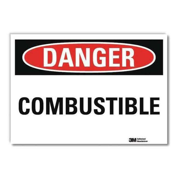 Danger Sign, 7 in H, 10 in W,Vertical Rectangle, English, U3-1181-RD_10X7