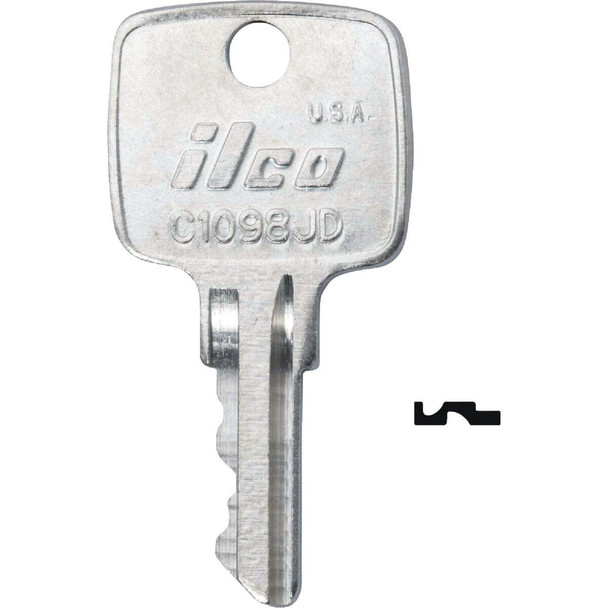 Ilco C1098JD John Deere Tractor Key Blank (10-Pack) IAA31832002