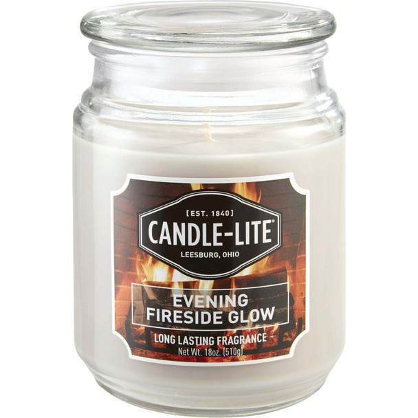 Candle-Lite 18 Oz. Everyday Evening Fireside Glow Jar Candle 3297251