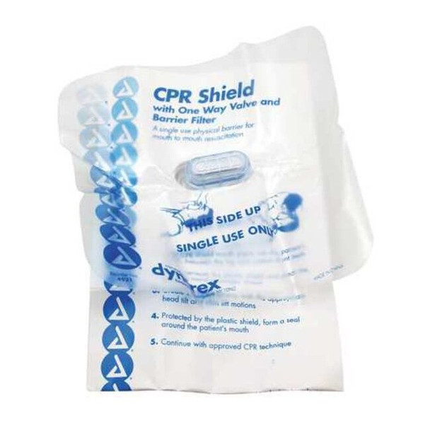 Dynarex CPR Shield,Adult,Child,Clear,2 Pieces 80201