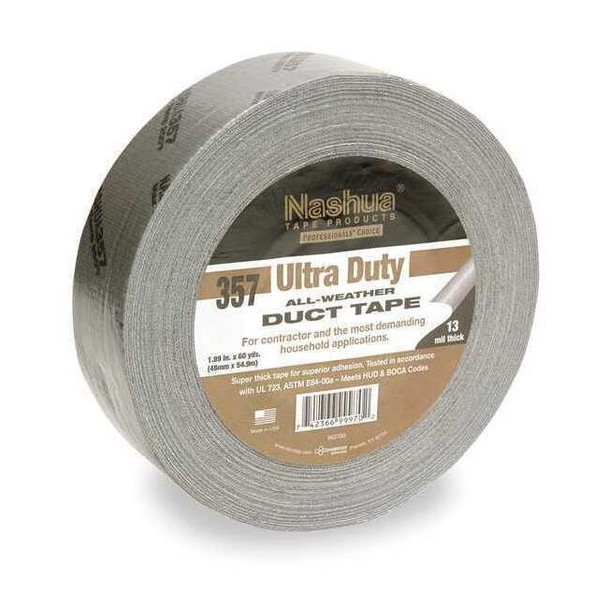 Nashua Duct Tape, Gray, 60 yd L, 1-7/8 in W 357