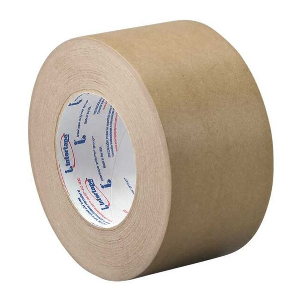 Packaging Tape, 3 in W x 60 yd L, 7.2 mil Thick, Kraft, Rubber Adhesive