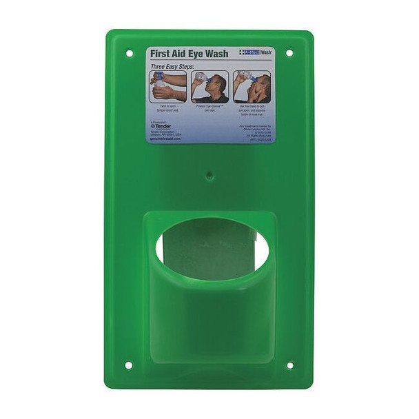 A-Med Eye Wash Station, Green, Acrylic, 12 in H 5020-0276