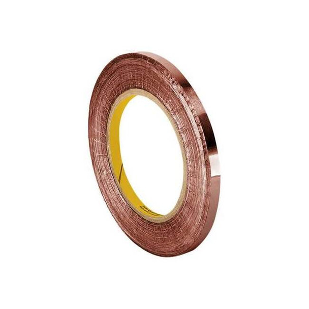 3m Conductive Electrical Tape, Copper, 6 yd L 1181