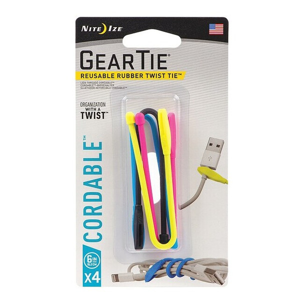 Nite Ize CellPhone Twist Tie, Fits Model Universal, Material: Rubber GTK6-A1-4R7