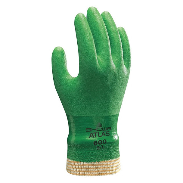 Showa Coated Gloves,Green,XL,PR 600XL-10 Showa Coated Gloves,Green,XL,PR 600XL-10