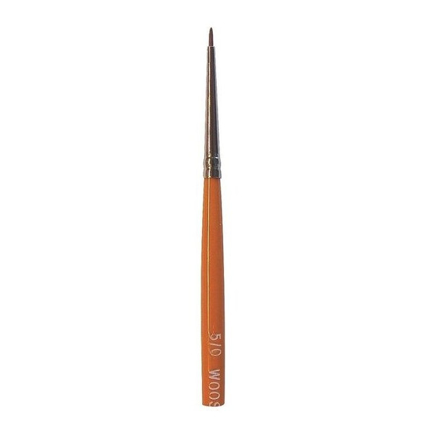 Wooster #5/0 Artist Soft, Red Sable Bristle, Paint Brush, Wood Handle F1623-5/0