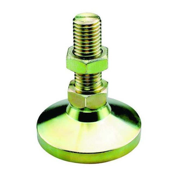 Level Mount, Swivel Stud, 1/4-20, 1in Base, Construction: Steel