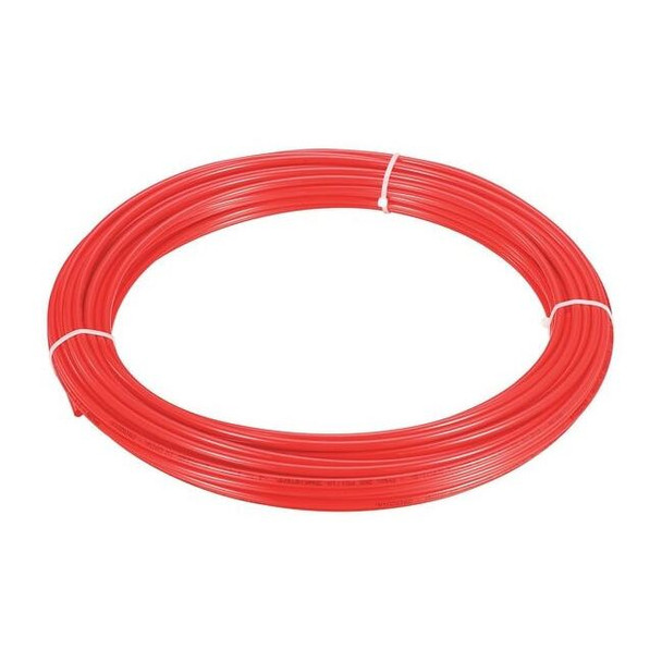Manufacturer Varies Tubing,1/4" OD,Nylon,Red,50 Ft 2VDU3