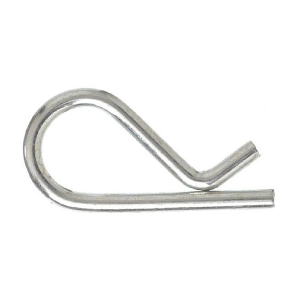 Bridge Cotter Pin, 1/8 in Dia, 1-9/16 in L, Steel, 25 PK