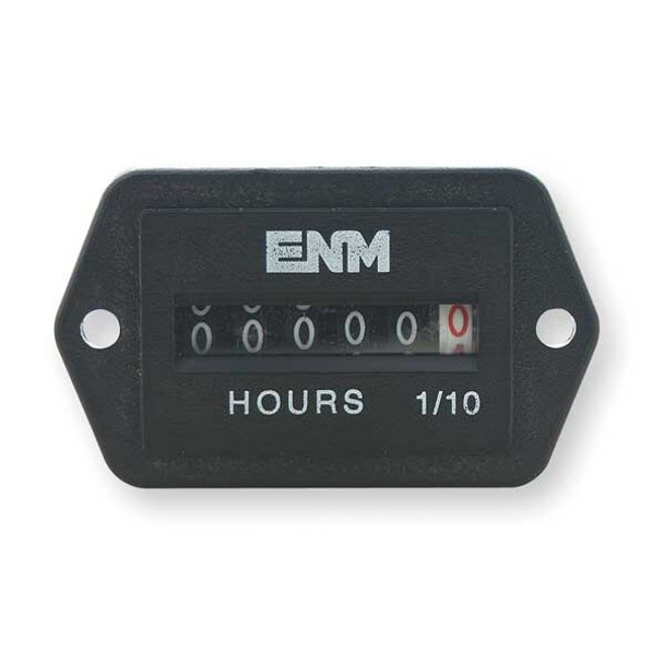 Enm AC Hour Meter I,6-Digit,Back Rectangular T51E4