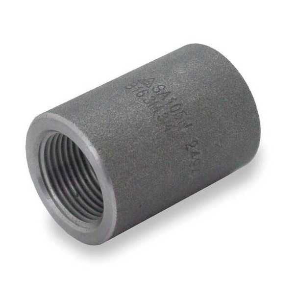 Coupling Coupling, 3/4" Pipe, FNPT, Black Forged Steel, Class 3000