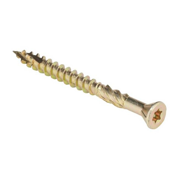 Deck Screw, #10 x 2 in, Steel, Flat Head, Torx Drive, 200 PK