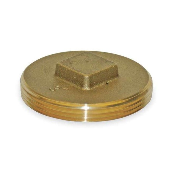 Manufacturer Varies Brass Raised Square Head Plug, MNPT, 4" Pipe Size 156-026