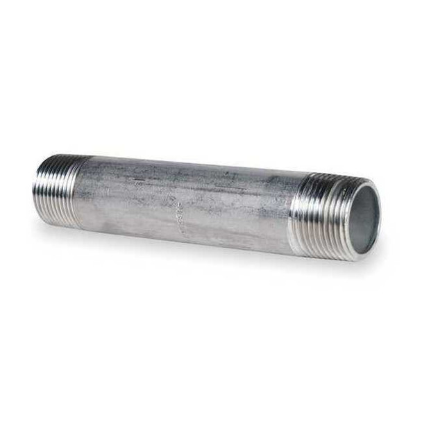 1/2" MNPT x 6" TBE Stainless Steel Pipe Nipple Sch 40