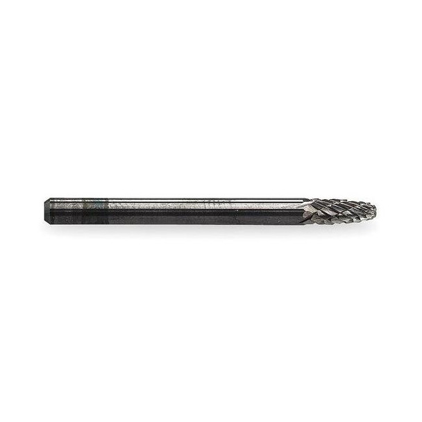 Widia Carbide Bur,Round Nose Tree,1/8,dbl Cut M41379