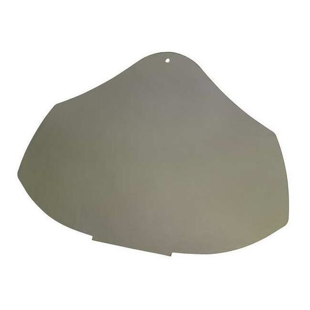 Face Shield Visor, Green Visor, Polycarbonate, Uncoated Lens, Headgear: Black