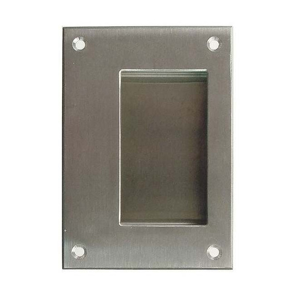 Monroe Pmp Recessed Pull Handle, Steel, Natural, Unth. Through Holes PH-0322