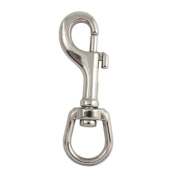 Lucky Line Slide Bolt Spring Snap,L 3 1/8 In 4GGK5
