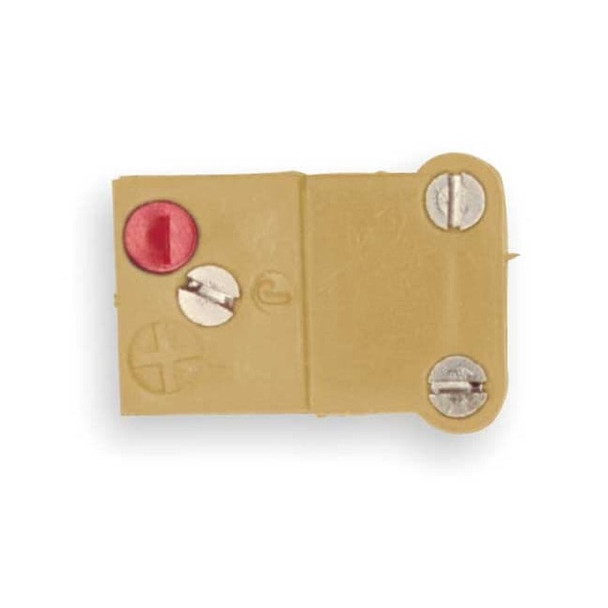 Tempco Thermocouple Jack,K,Yellow,Miniature TCAR-1015