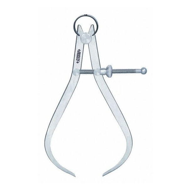 Insize Outside Spring Caliper,0 to 5.51" Range 7262-150