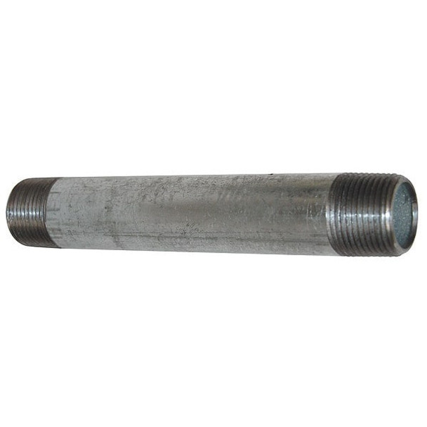 1" MNPT x 5-1/2" TBE Galvanized Steel Pipe Nipple Sch 40