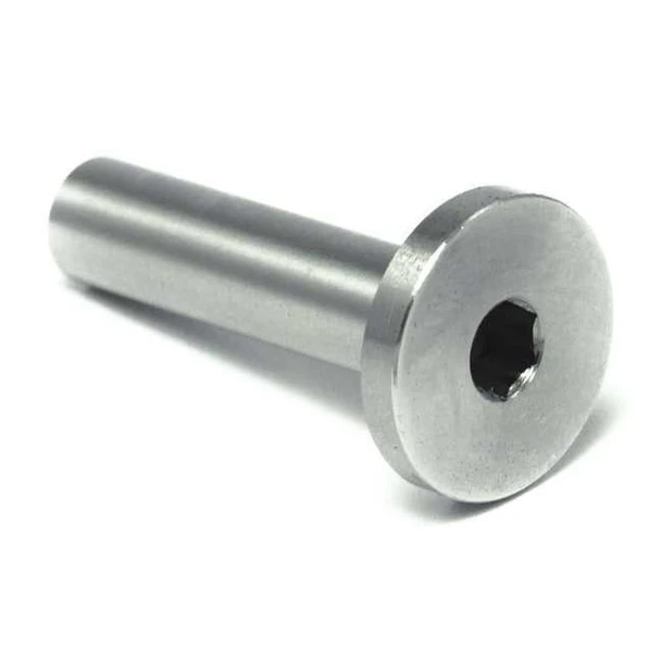 Binding Barrel, 1/4"-20, 1 in Brl Lg, 3/8 in Brl Dia, Stainless Steel Plain