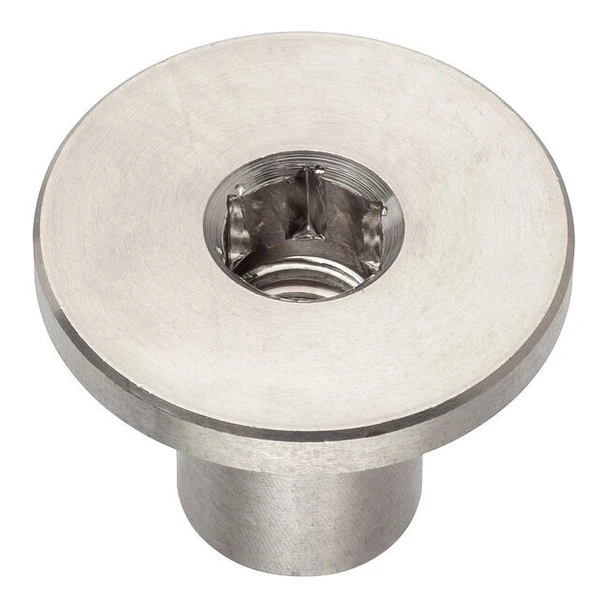 Binding Barrel, 1/4"-20, 1/2 in Brl Lg, 3/8 in Brl Dia, Stainless Steel Plain