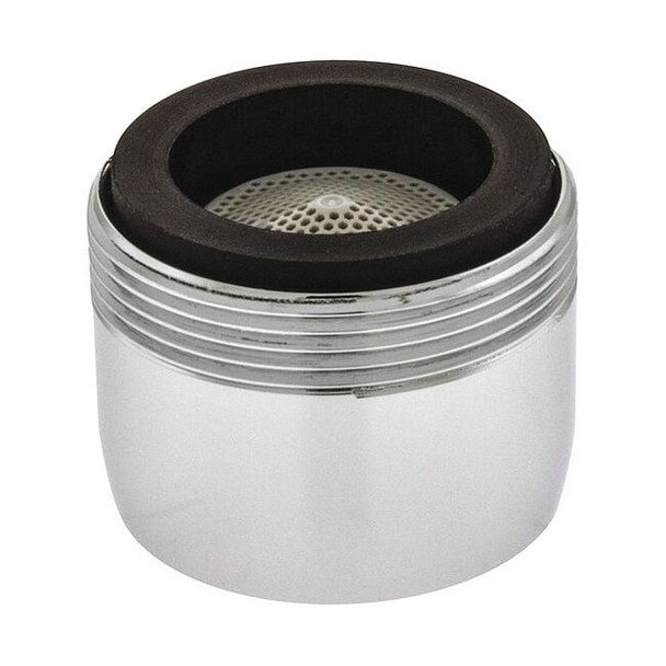 1.5 gpm Outlet, 15/16 in - 27, 55/64 in - 27 Thread Size, Chrome, Brass, 6 PK