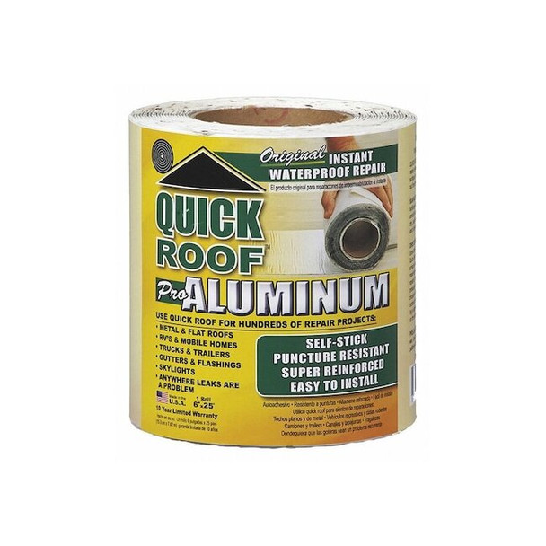 Quick Roof Repair Product,Asphalt,L 25 x W 0.5 Ft QR625