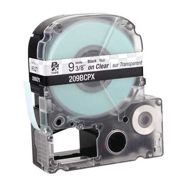 Epson Label Cartridge, Black on Clear, Labels/Roll: Continuous 209BCPX