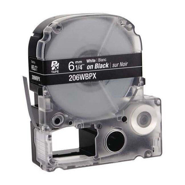 Epson Label Cartridge, White on Black, Labels/Roll: Continuous 45WA11