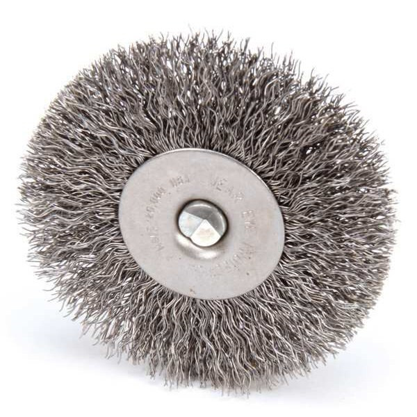 Weiler RaDial Crimped Wire Wheel Wire Brush, Stem 93040