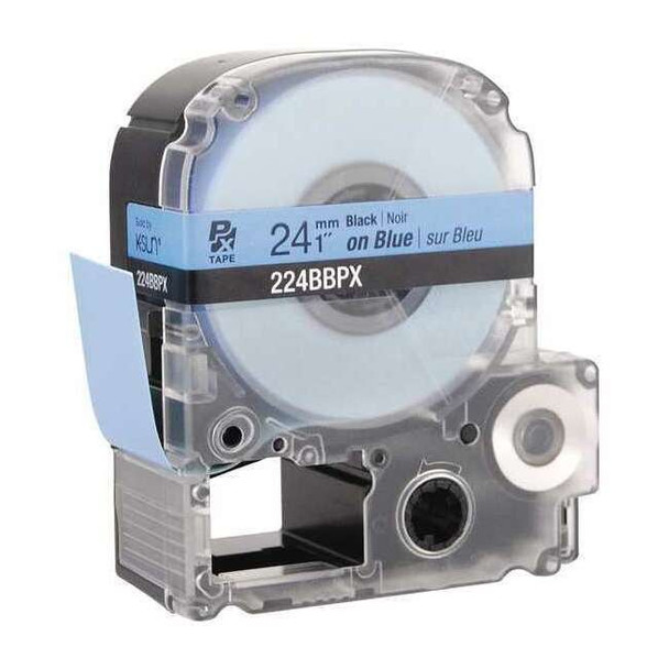Epson Label Cartridge, Black on Blue, Labels/Roll: Continuous 45WA58