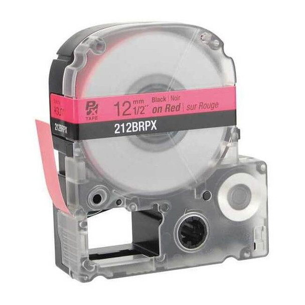 Epson Label Cartridge, Black on Red, Labels/Roll: Continuous 45WA25