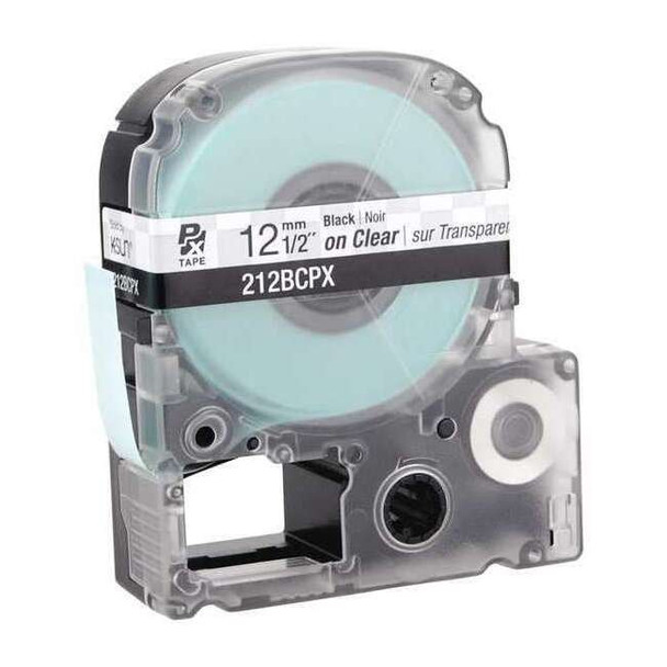 Epson Label Cartridge, Black on Clear, Labels/Roll: Continuous 45WA21