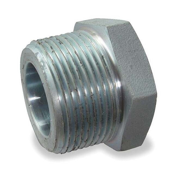 1/2" MNPT x 3/8" FNPT Galvanized Hex Bushing, Fitting Schedule/Class: Class 3000