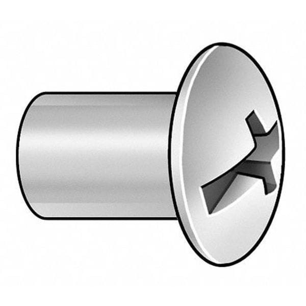 Barrel Bolt, #10-24, 3/4 in Brl Lg, 1/4 in Brl Dia, Stainless Steel Plain, 5 PK