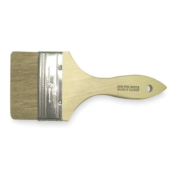 3" Chip Soft, China Hair Bristle, Paint Brush, Unfinished Wood Handle, 24 PK