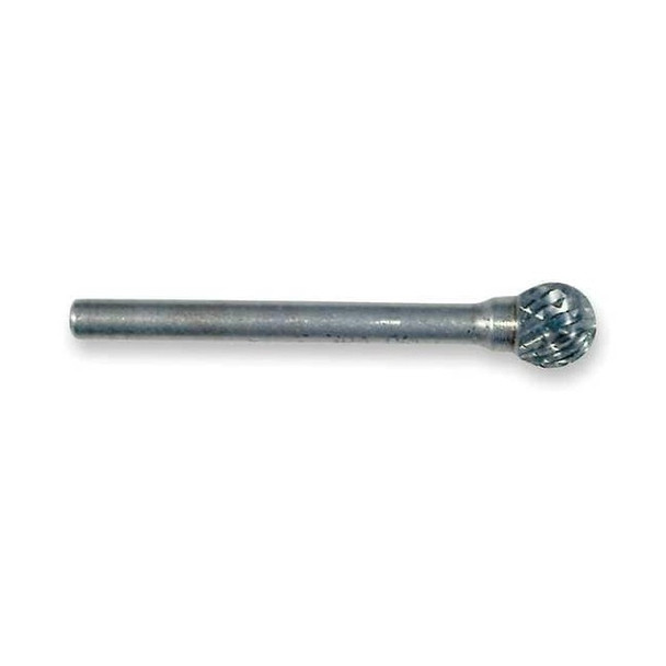 Widia Carbide Bur,Ball,1/8",Double Cut,SD-42 M41324