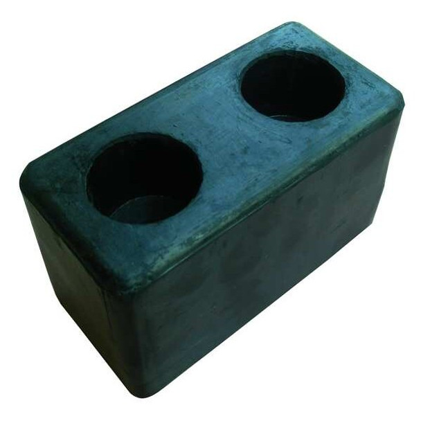 Manufacturer Varies Dock Bumper,6x3-1/8x3-1/2 In.,Rubber,PK2 2MYR6