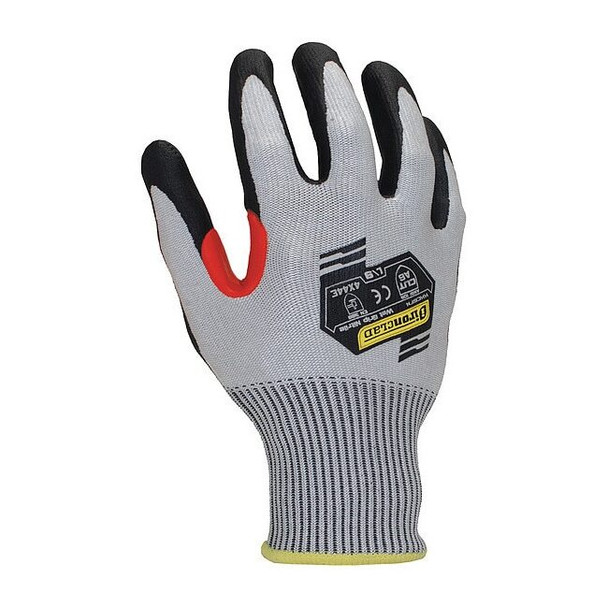 Cut-Resistant Coated Gloves, Cut Level A6 ,Dipped ,Foam Nitrile ,Smooth ,L 1 PR