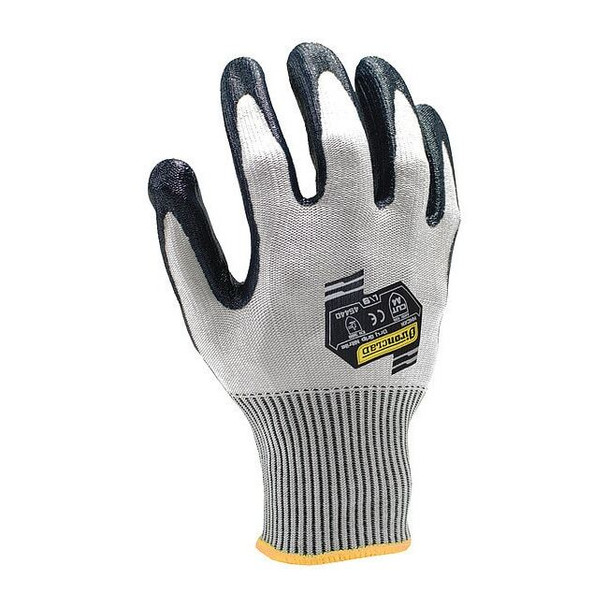 Cut Resistant Coated Gloves, Cut Level A4 ,Dipped ,Nitrile ,Smooth ,XL 1 PR