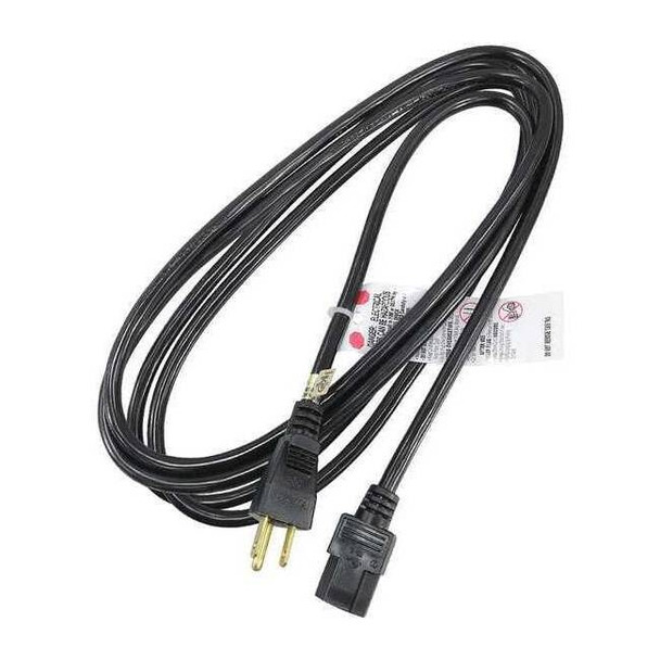 Manufacturer Varies Power Cord, 5-15P, SJT, 10 ft., Blk, 13A, 16/3 5XFN6ID