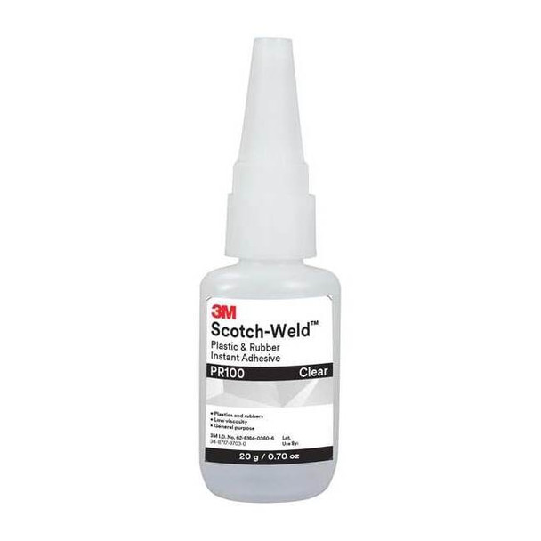 3m Glue Stick, PR100 Series, White, 0.26 oz, Bottle PR100