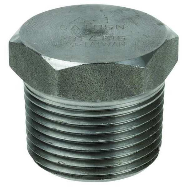 Manufacturer Varies Hex Head Plug, 304 SS, 1/8 in,Male NPT 1RRG4