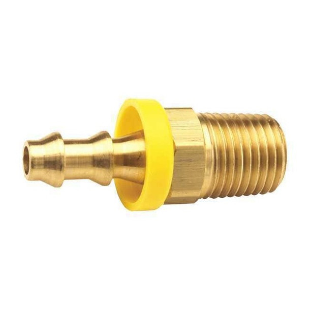 Dixon Push on Hose Fitting, 1/4 in x 3/8 in, Barb x NPT 2720406C