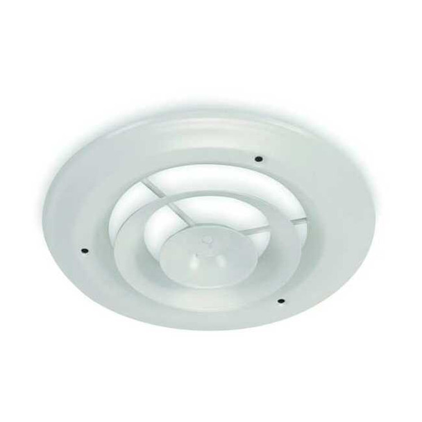 Manufacturer Varies 8 in Round Step-Down Diffuser, White 4JRK9